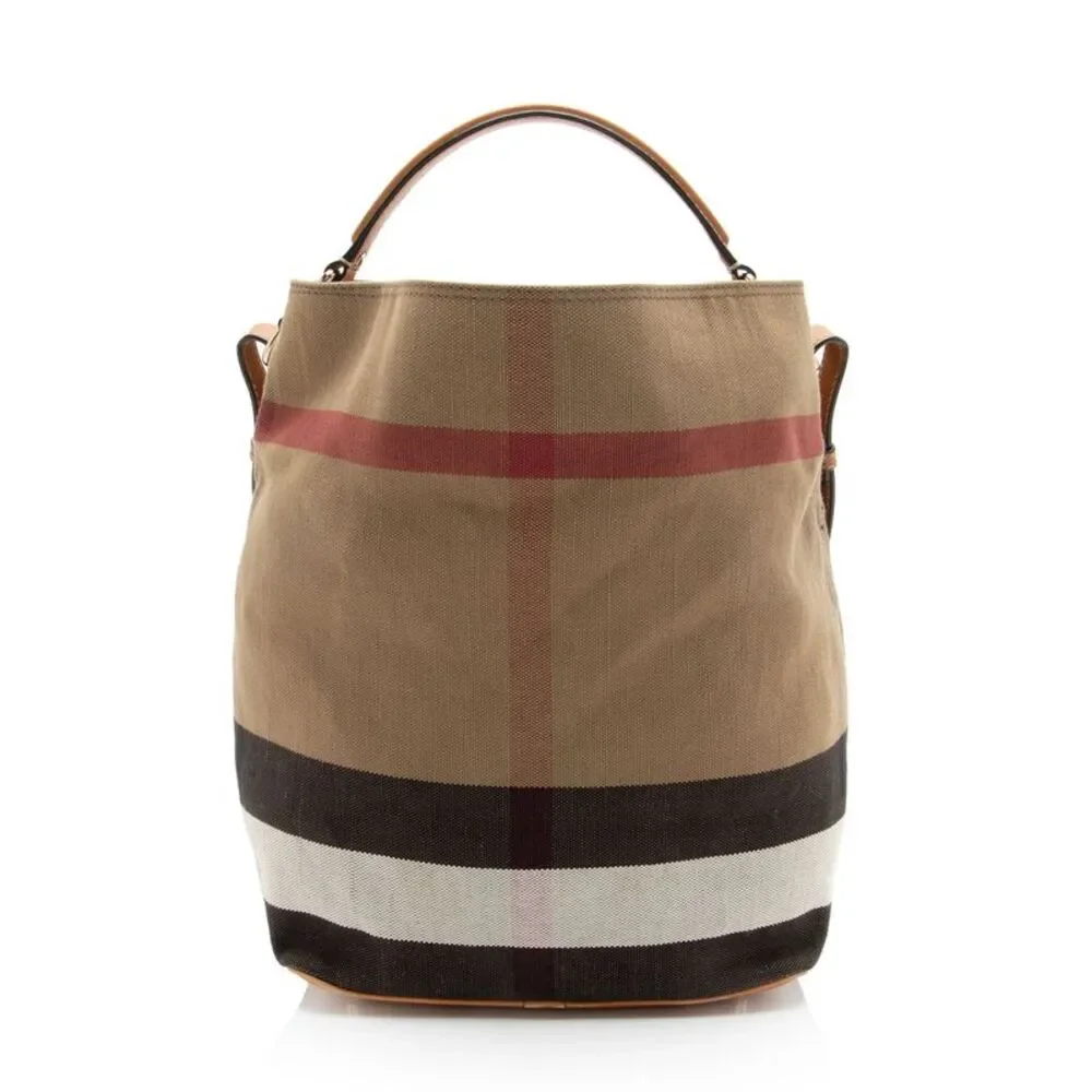Burberry Canvas Check Susanna Bucket Bag